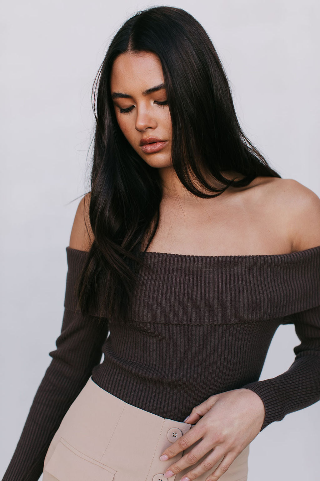 Haider Mini Skirt - Beige