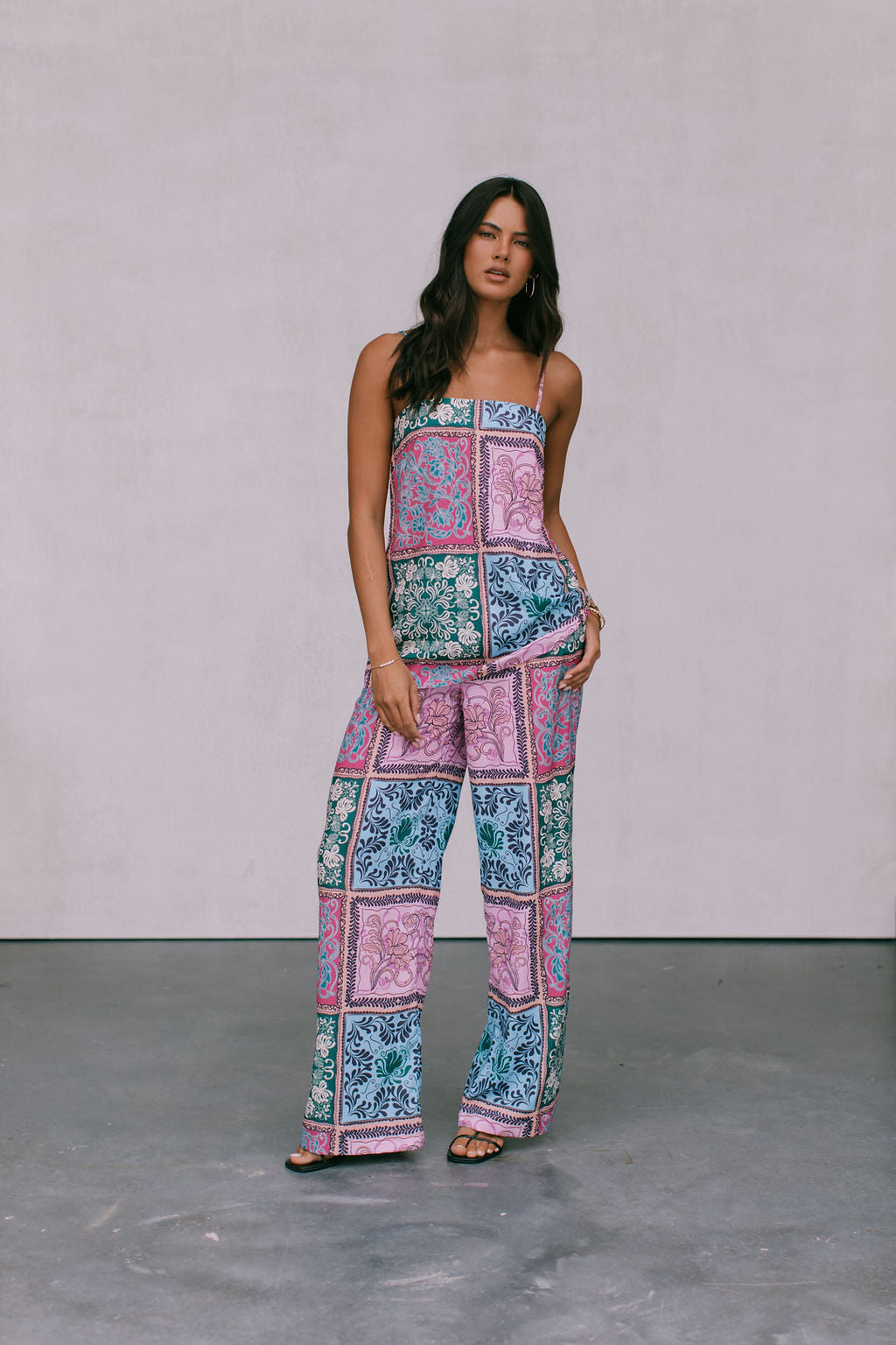 Dante Pants - Paisley Tile Print