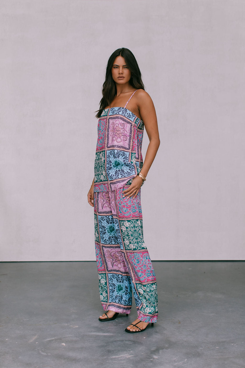 Dante Pants - Paisley Tile Print