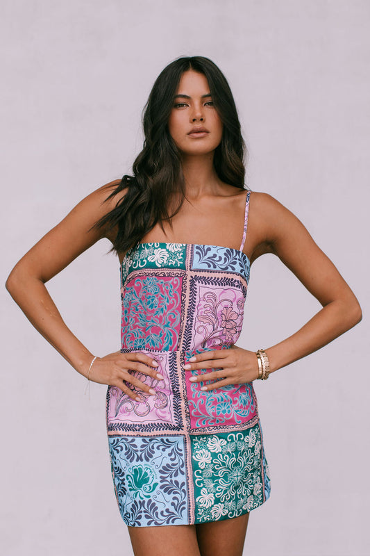 Viola Top - Paisley Tile Print