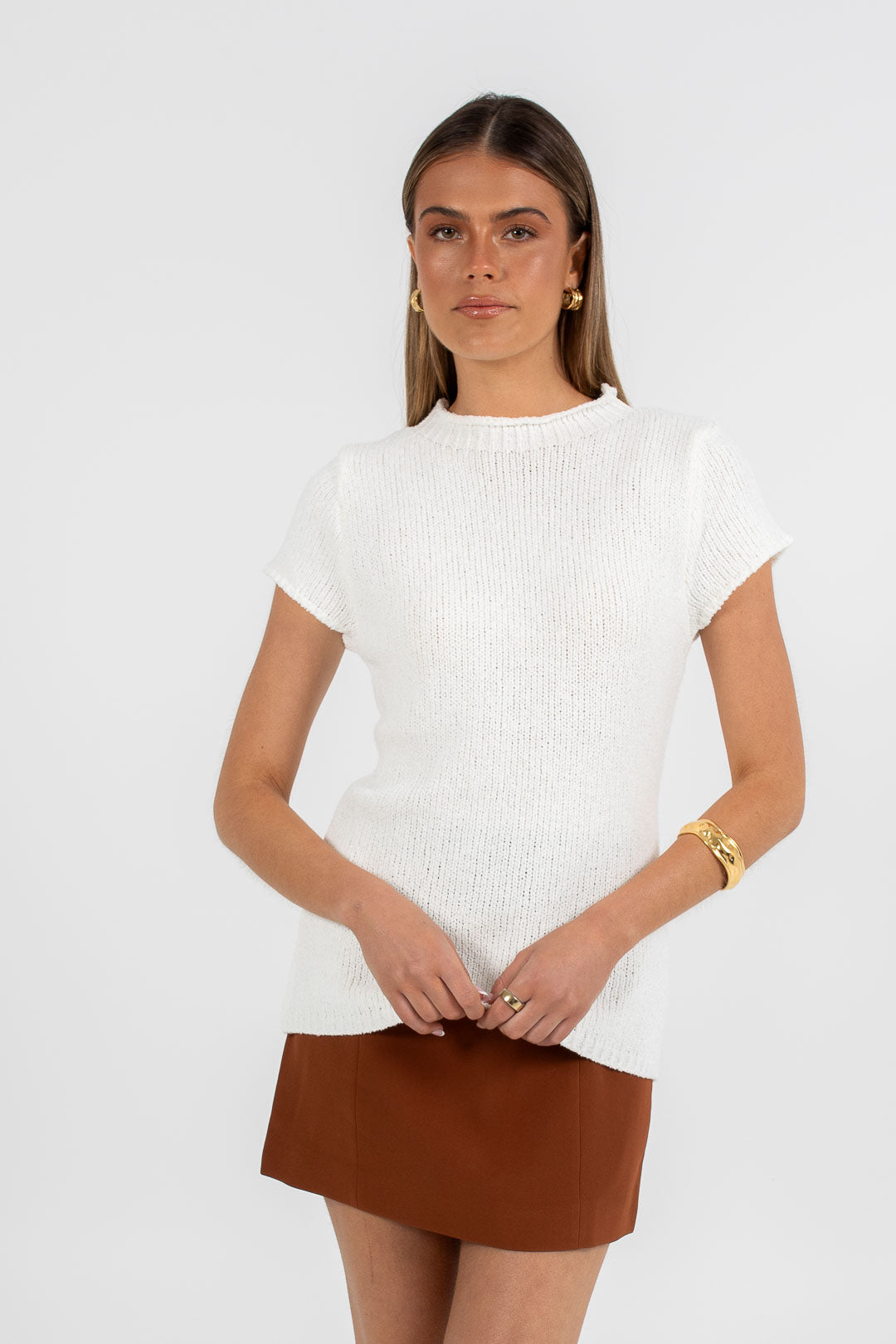 Nellie Mini Skirt - Brown