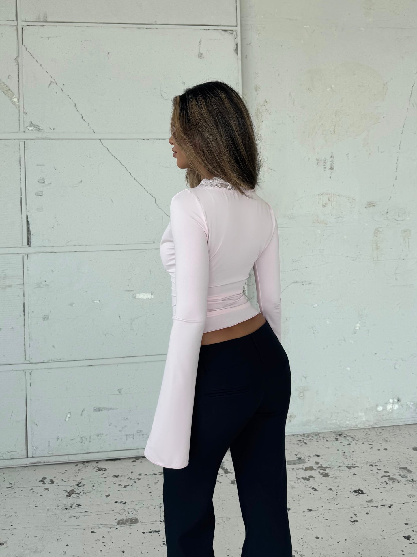 Pretty Luna basic top - pink