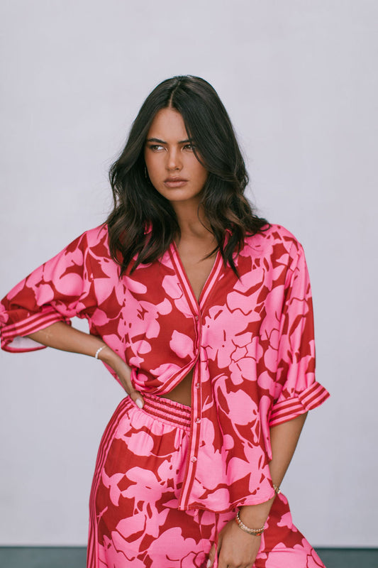 Tripoli Set - Plum Floral Print