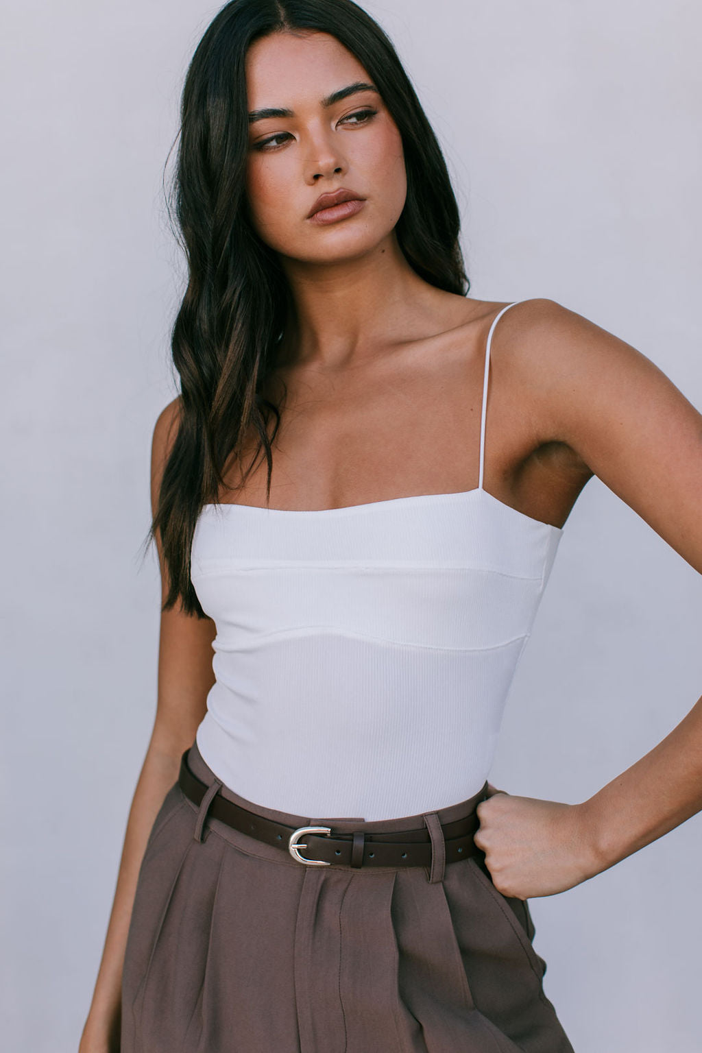 Mayda Tailored Pants - Chocolate Brown
