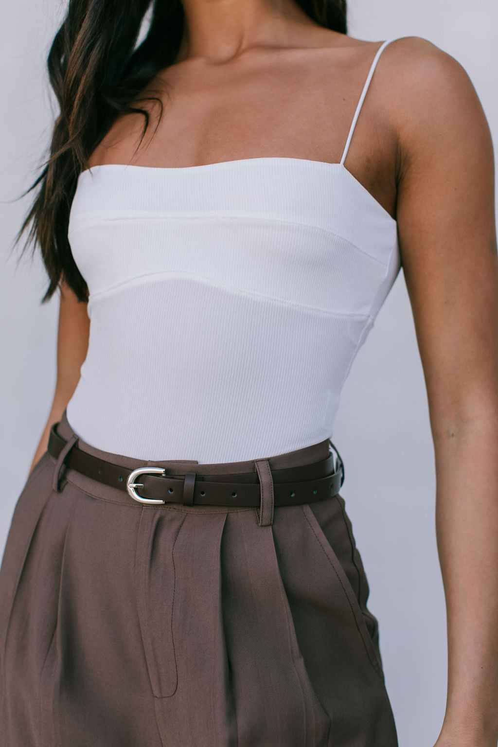 Mayda Tailored Pants - Chocolate Brown