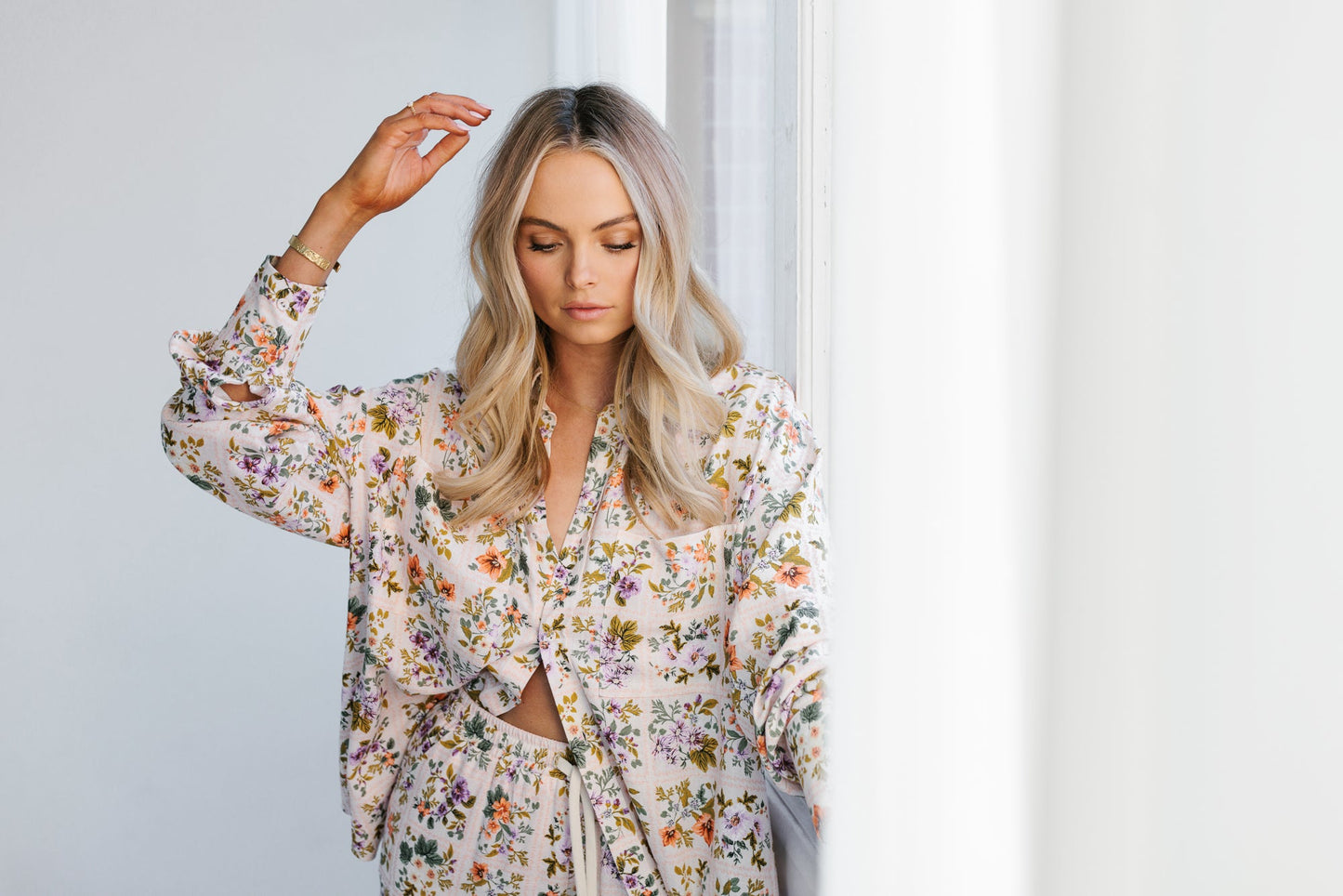 Citta Pants - Floral Tile Print