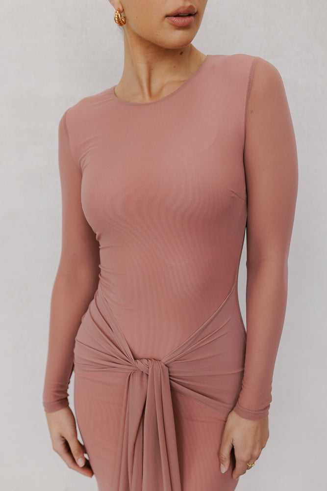 Bobbi Maxi Dress - Rose Mesh