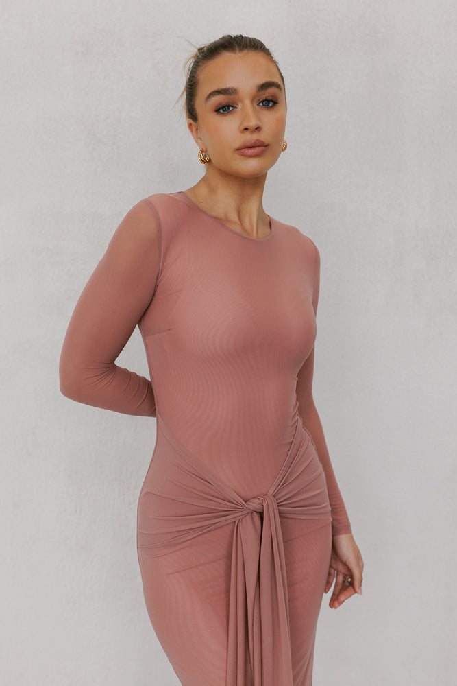 Bobbi Maxi Dress - Rose Mesh