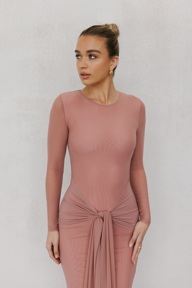 Bobbi Maxi Dress - Rose Mesh