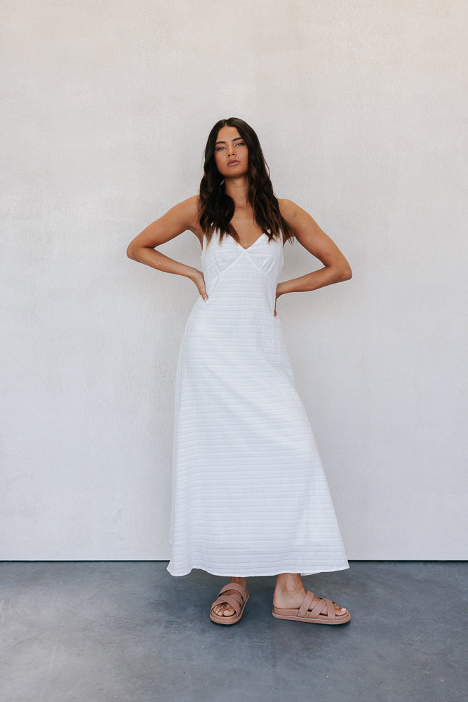 Hyacinth Maxi Dress - White No