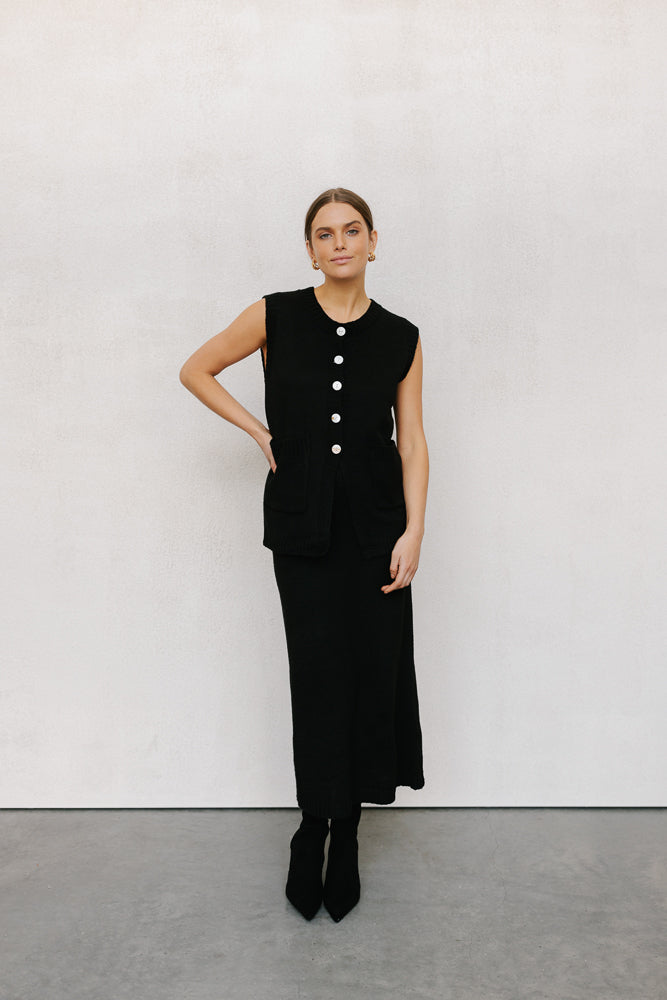 Jace Knit Set - Black