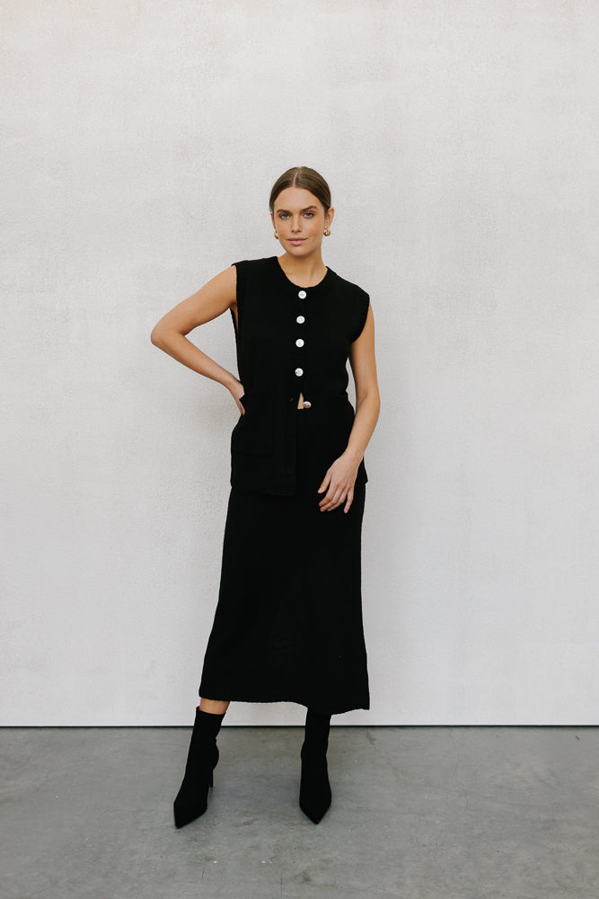 Jace Knit Set - Black