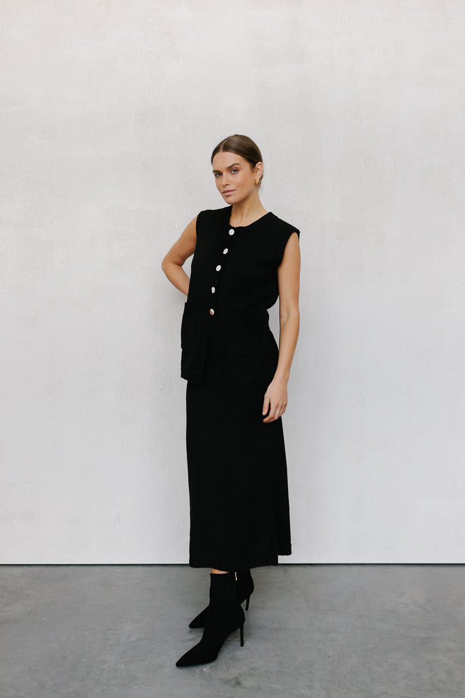 Jace Knit Set - Black