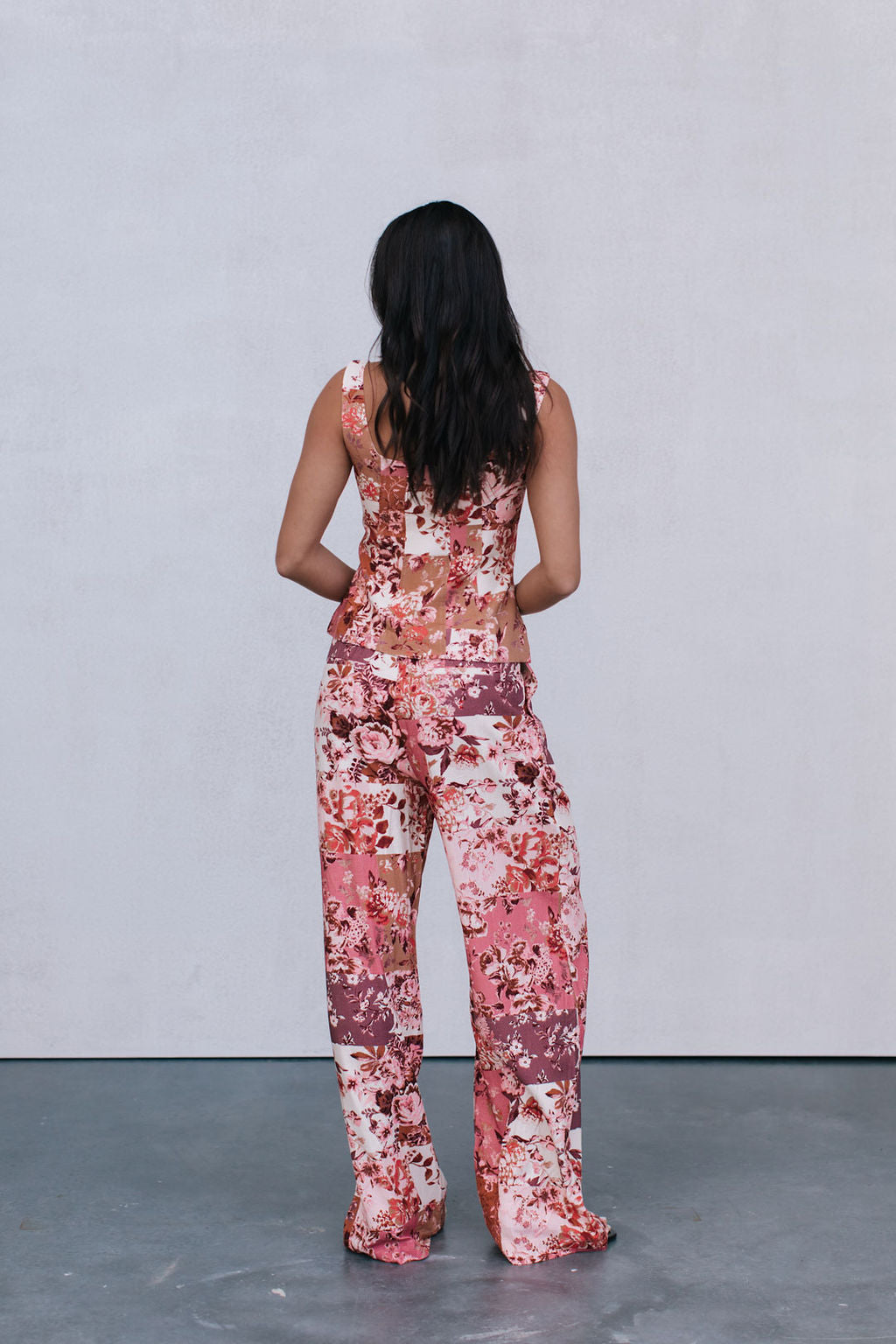 Finora Zip Top - Fleur Print