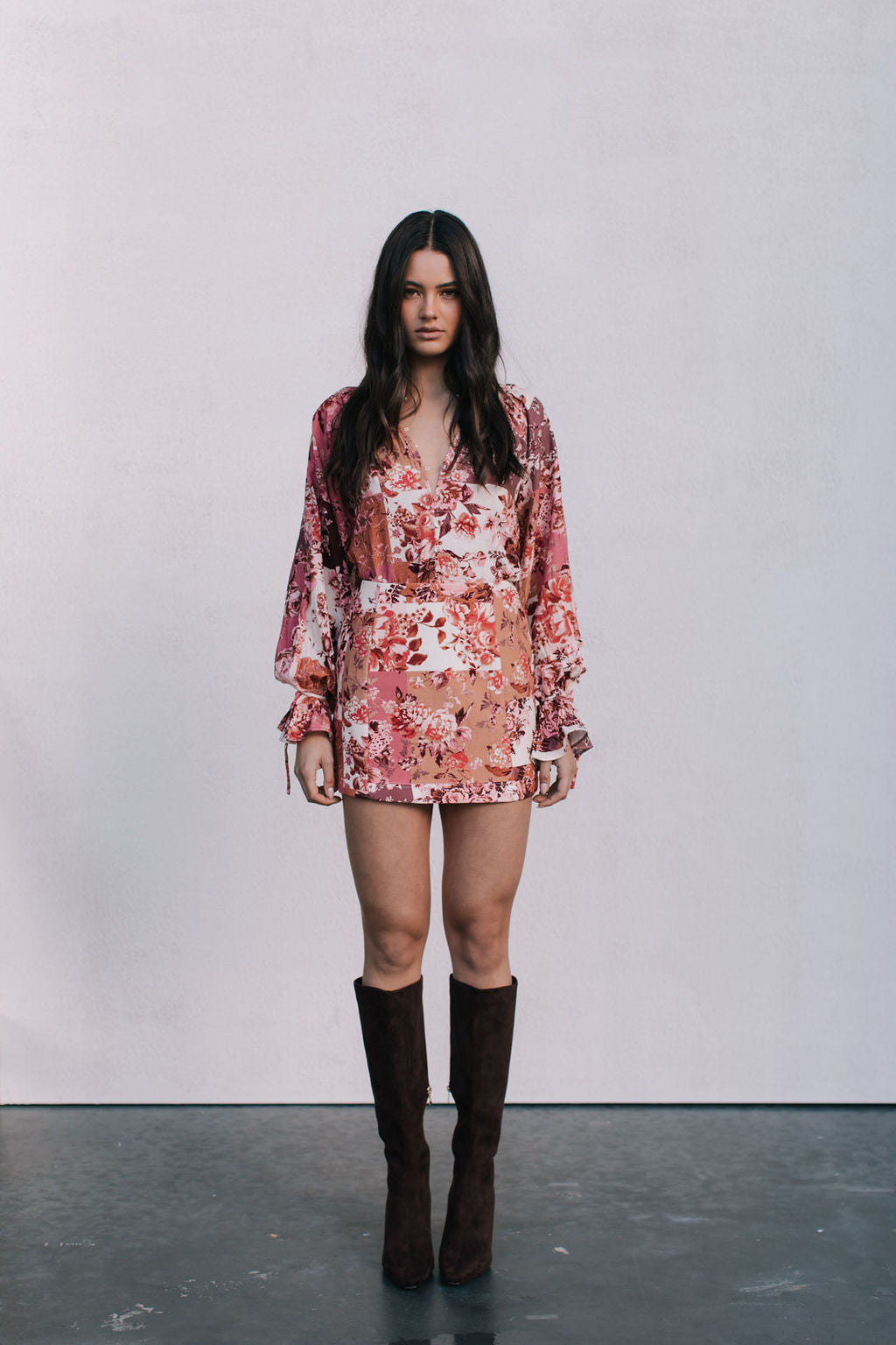 Zaira Mini Skirt - Fleur Print