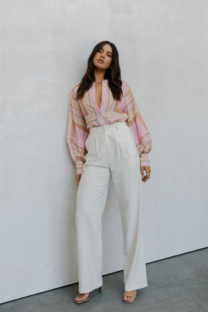 Mayda Tailored Pants - Bone