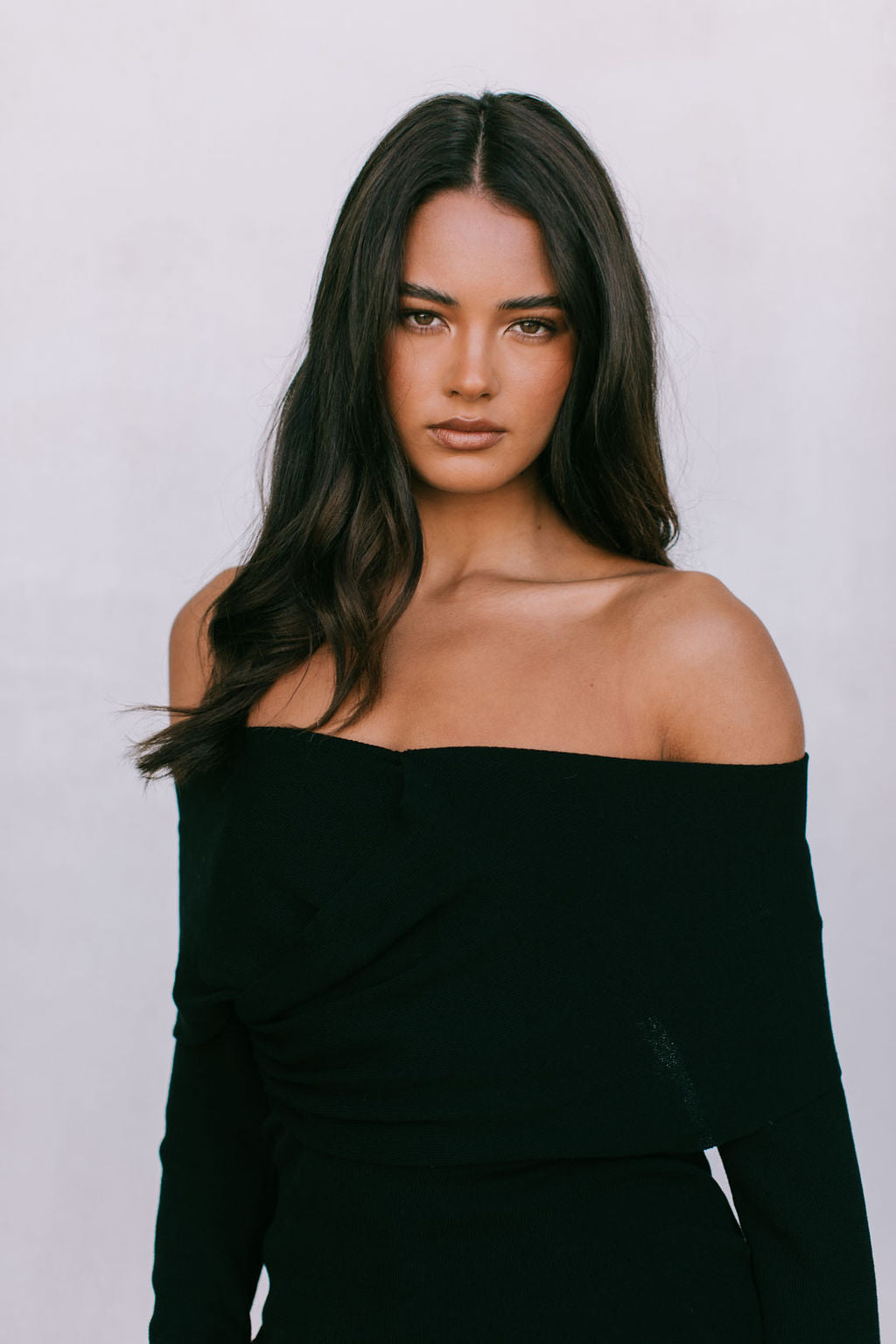 Nima Knit Long-sleeve Top - Black