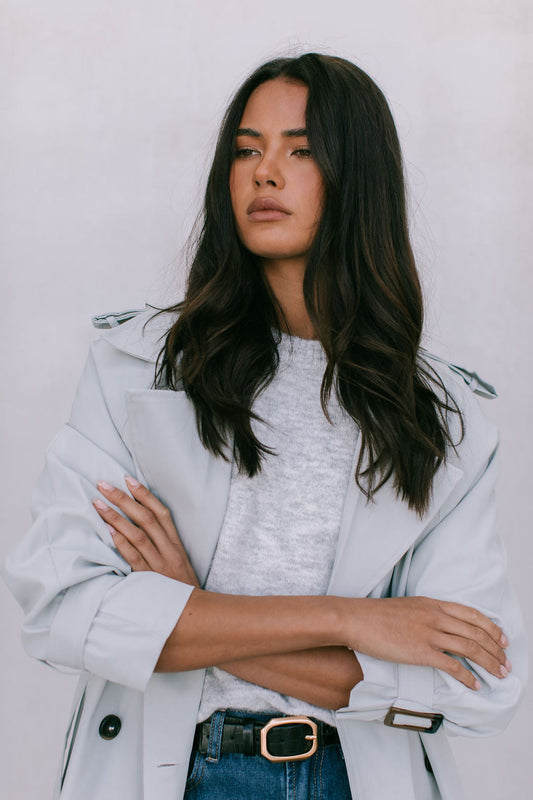 North Knit Top - Grey Marle