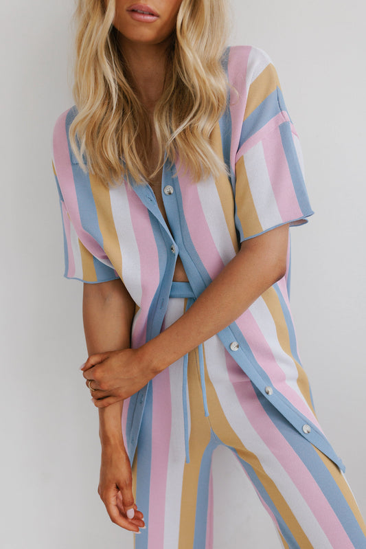 Imani Set - Pastel Stripe Knit