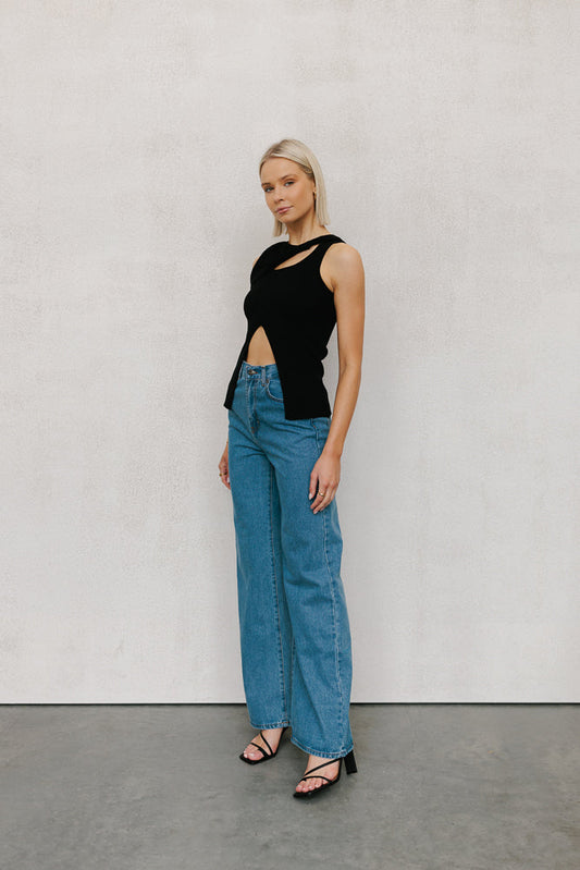 Whitlee Top - Black Knit