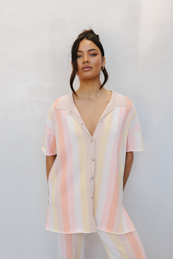 Imani Set - Sorbet Stripe Knit