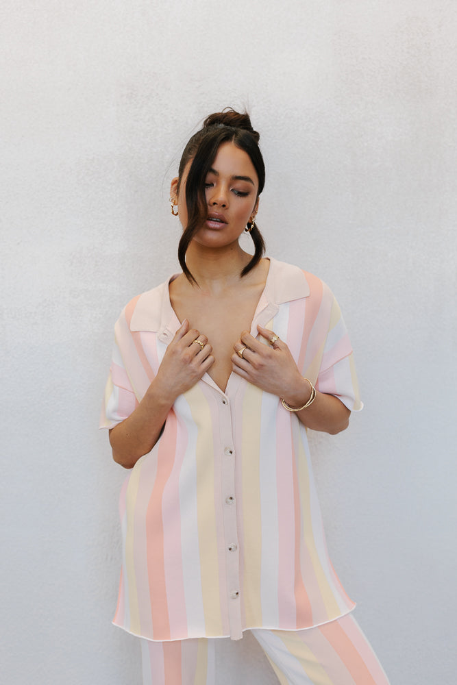 Imani Set - Sorbet Stripe Knit