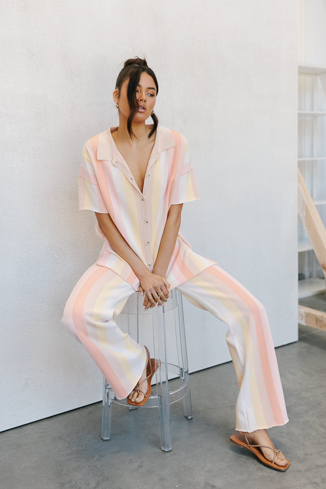 Imani Set - Sorbet Stripe Knit