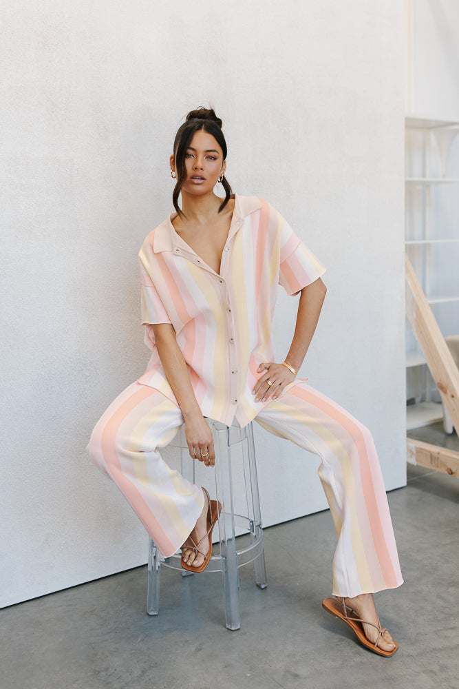 Imani Set - Sorbet Stripe Knit