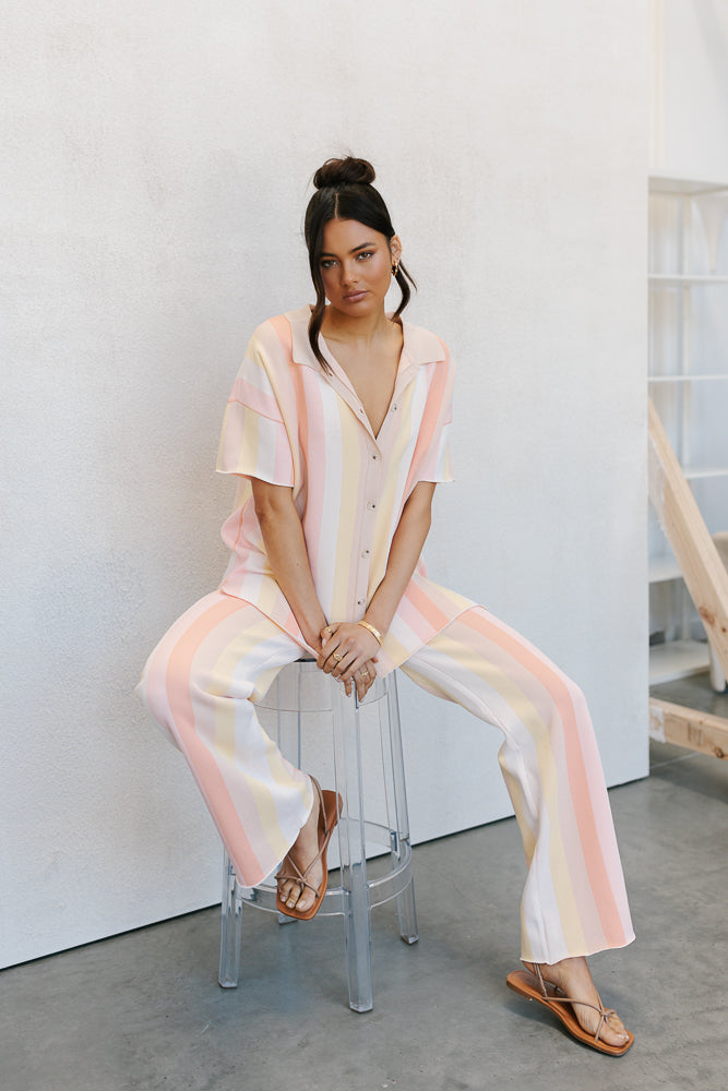 Imani Set - Sorbet Stripe Knit