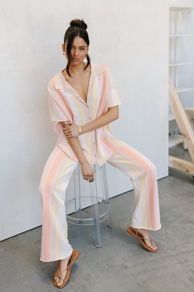 Imani Set - Sorbet Stripe Knit