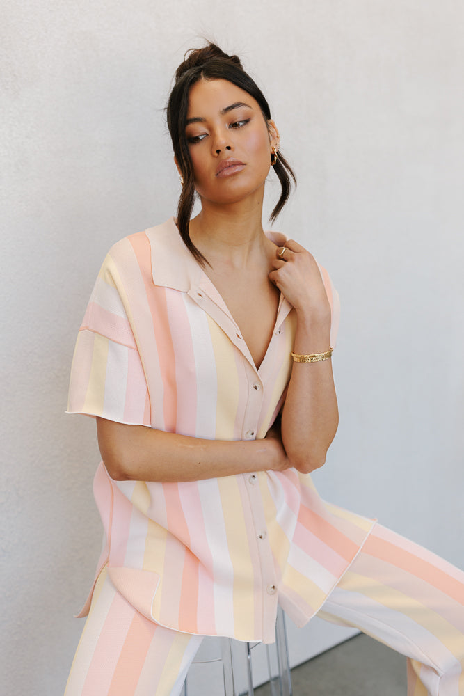Imani Set - Sorbet Stripe Knit