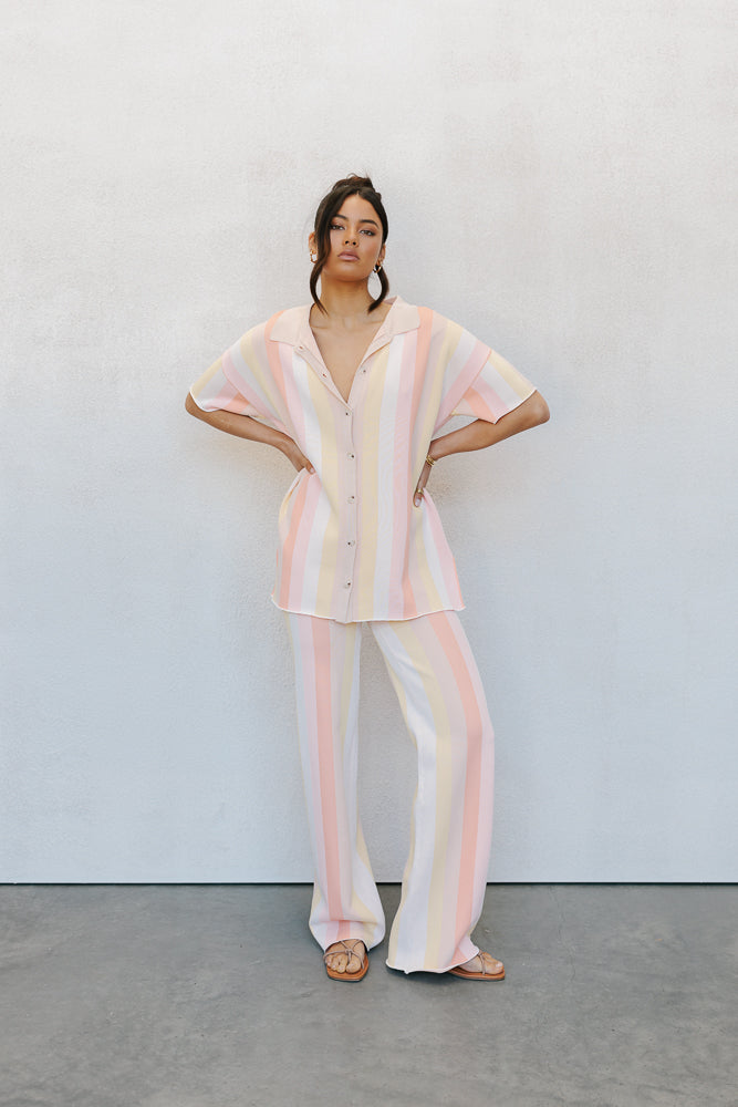 Imani Set - Sorbet Stripe Knit