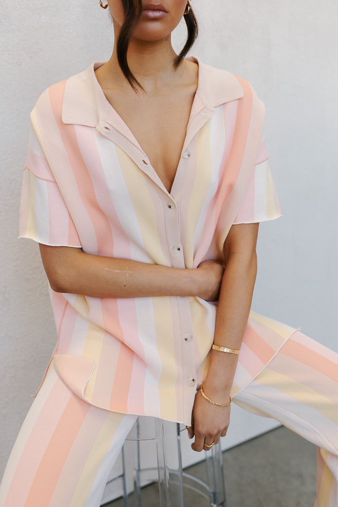 Imani Set - Sorbet Stripe Knit
