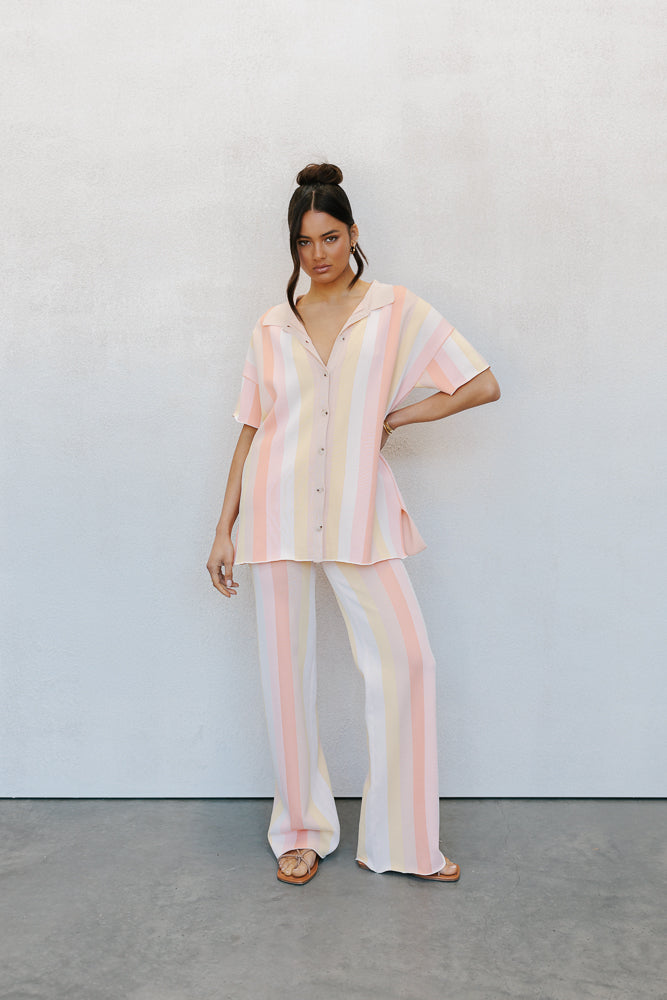 Imani Set - Sorbet Stripe Knit