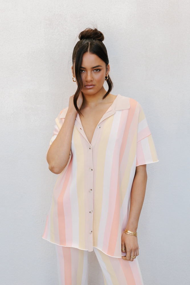 Imani Set - Sorbet Stripe Knit