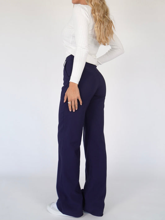 Vera Wide trousers - dark blue