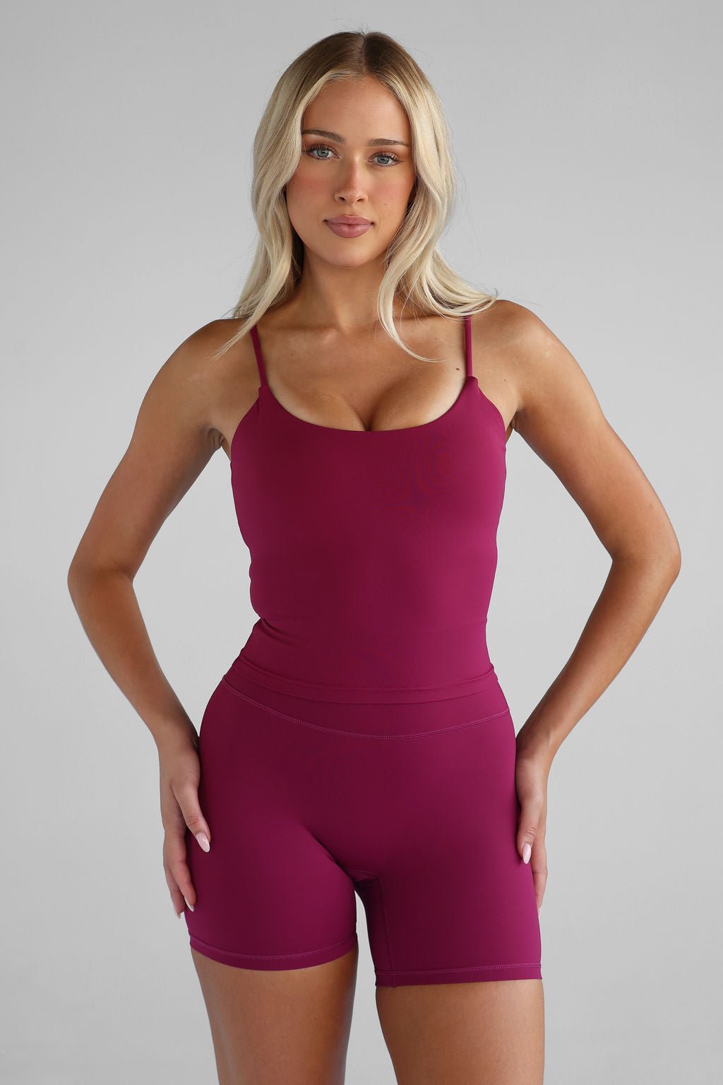 PowerFlex Halter Shorts - Sangria