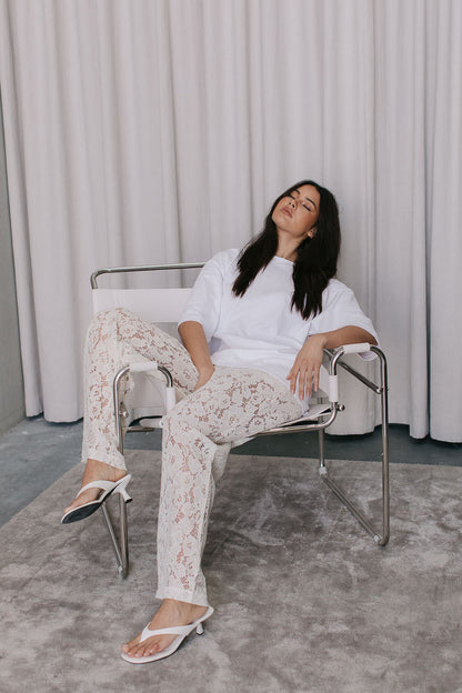 Ilsuo Pants - Cream Lace