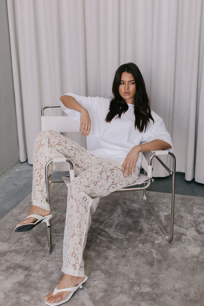 Ilsuo Pants - Cream Lace