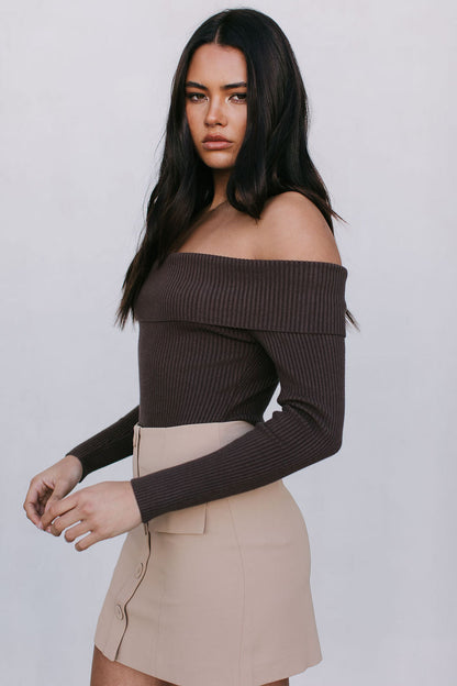 Haider Mini Skirt - Beige