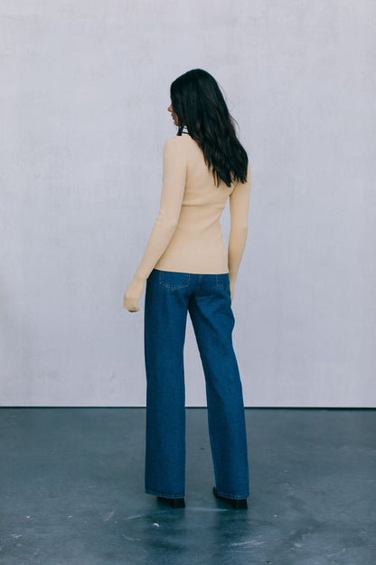 Brianna Knit Top - Butter Yellow