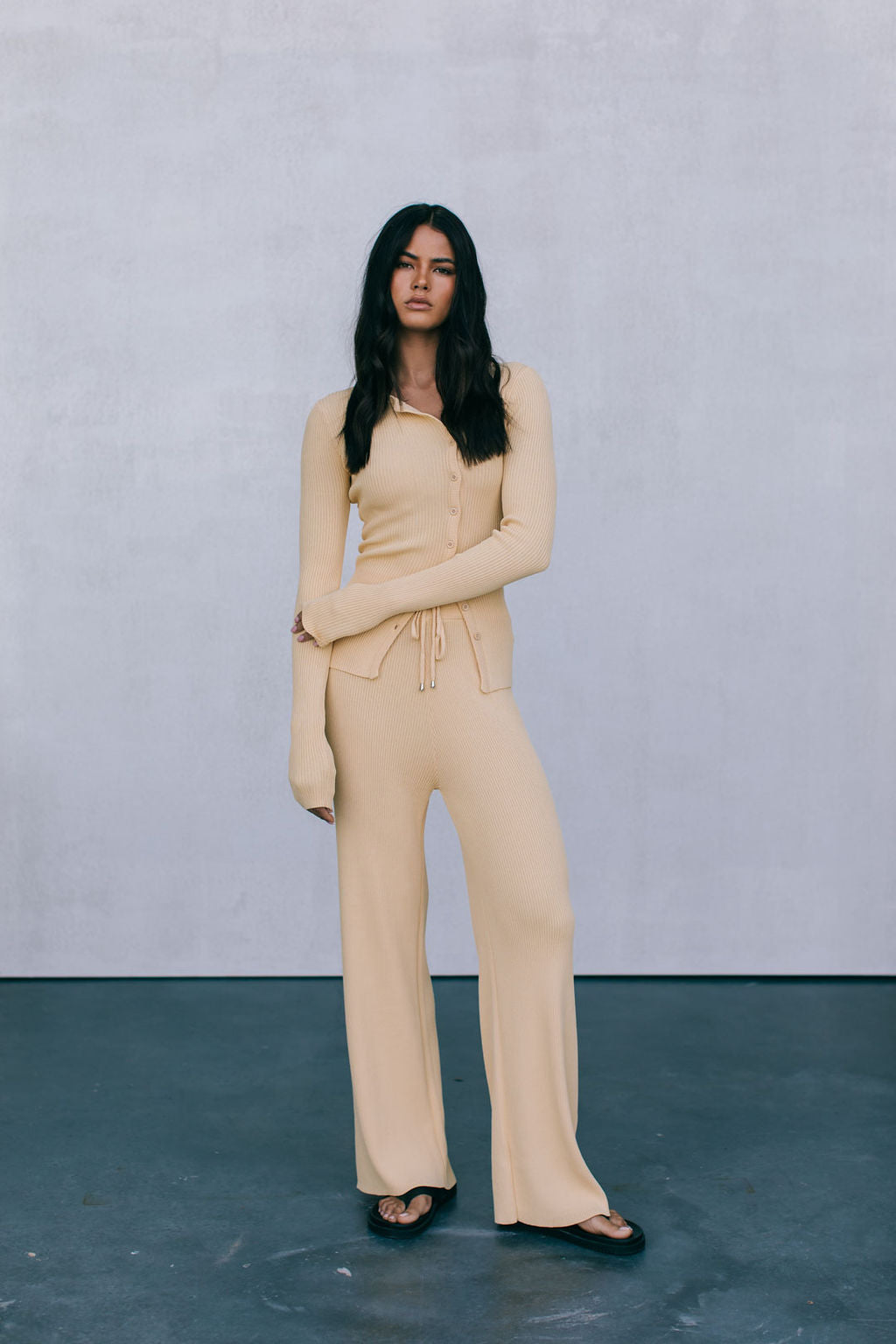 Brianna Knit Top - Butter Yellow