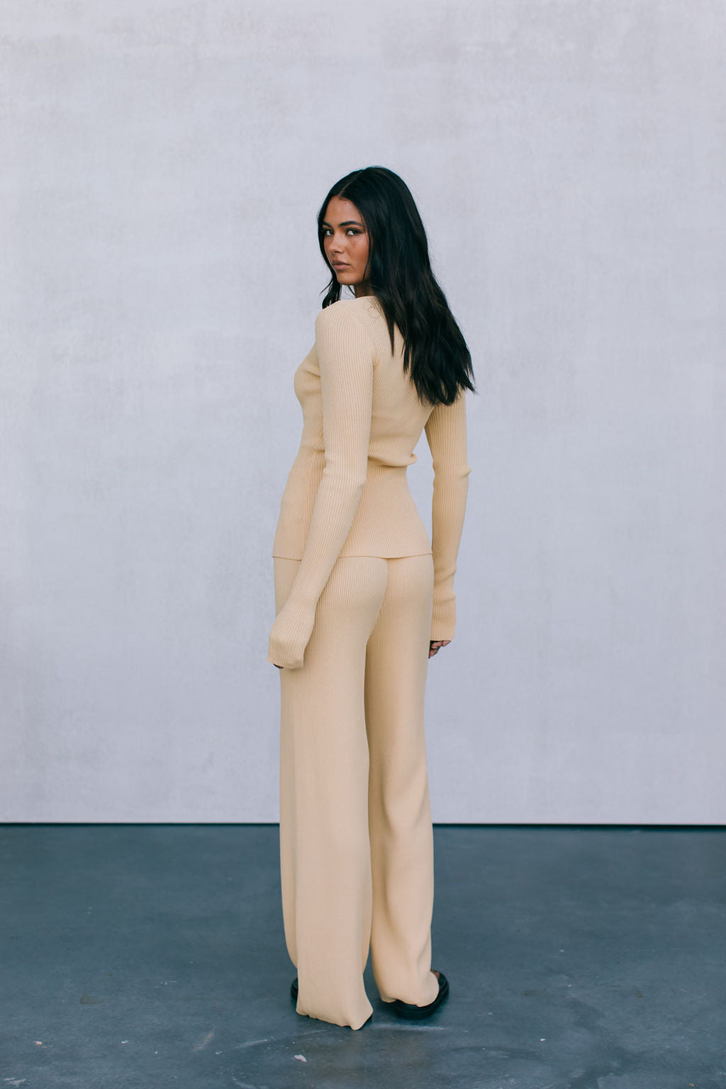 Jolene Knit Pants - Butter Yellow