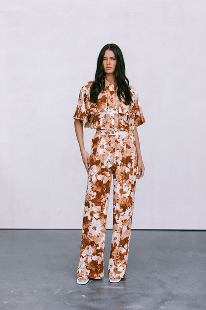Sempre Pants - Rust Floral
