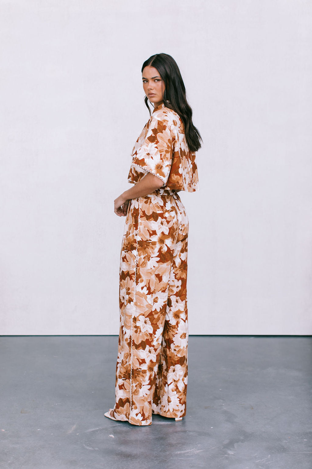 Sempre Pants - Rust Floral