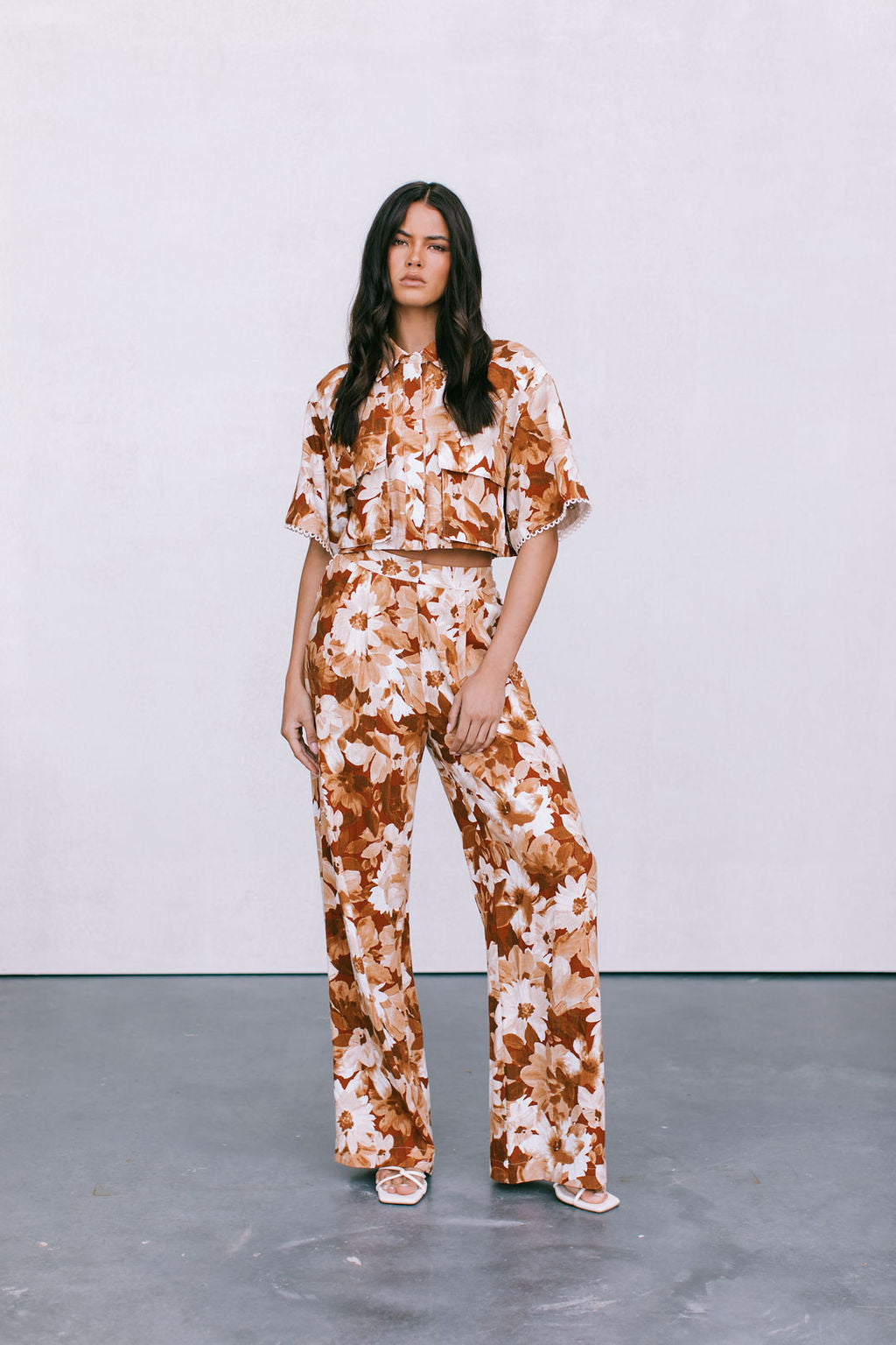 Sempre Pants - Rust Floral