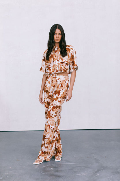 Sempre Pants - Rust Floral