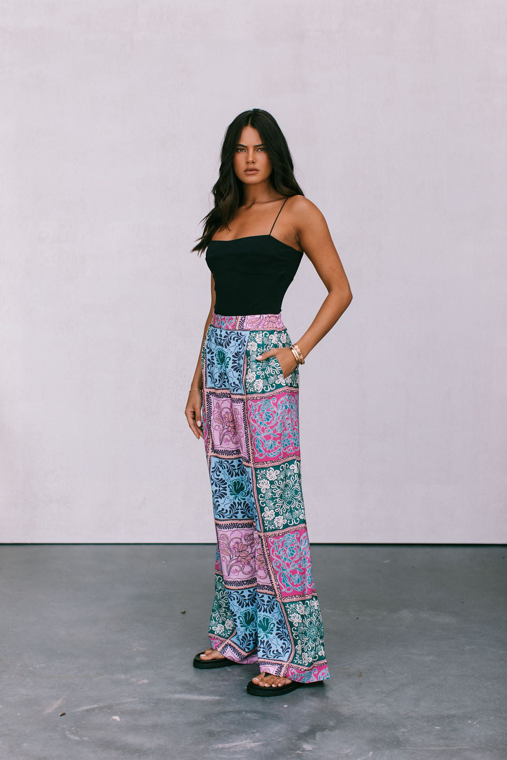 Dante Pants - Paisley Tile Print