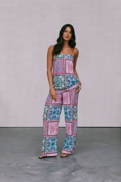 Dante Pants - Paisley Tile Print