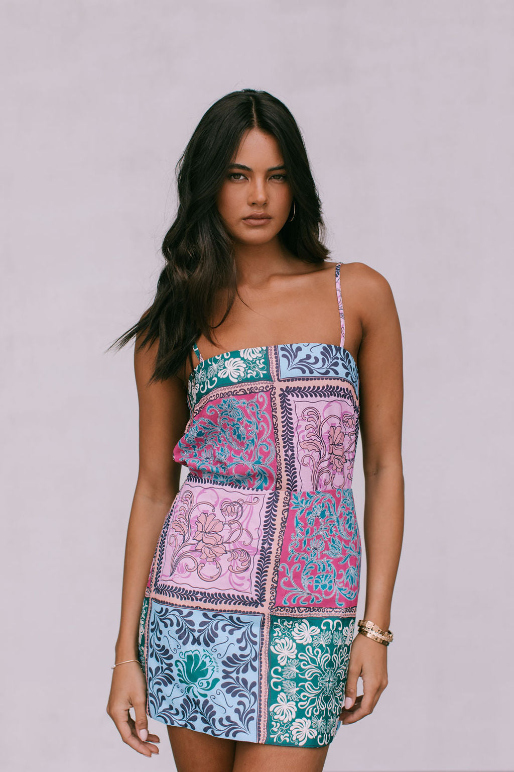 Viola Top - Paisley Tile Print